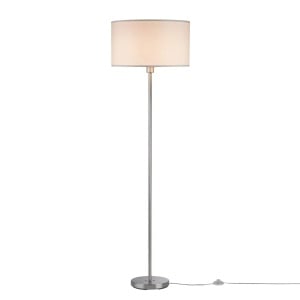 Lampadar Tessa, metal/textil, bej/argintiu, 45 x 160 cm