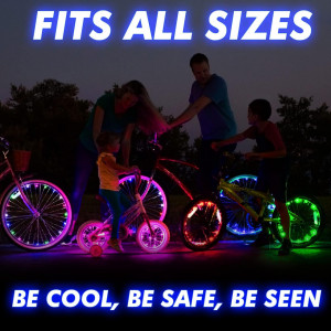 Lumini pentru roata de bicicleta Activ Life, silicon, portocaliu - Img 5