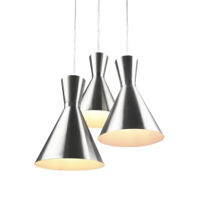 Lustra suspendata Enzo, culoare crom, 3 becuri, dulie E27, maxim 28W - Img 3