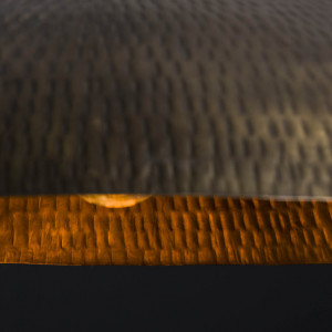 Lustra tip pendul maro deschis, otel,150 cm H X 90 cm L X 90 cm D - Img 5