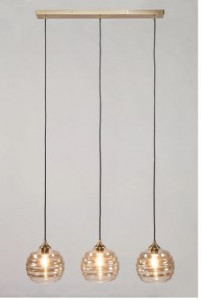 Lustra tip pendul Nasp, sticla, 70 x 150 x 20 cm, 25w - Img 2