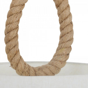 Lustra tip pendul Rope, tesatura, bej, 140 x 45 cm, 40w - Img 3