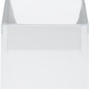 Masa de cafea Invisible, alb/transparent, 120 x 40 x 40 cm - Img 3