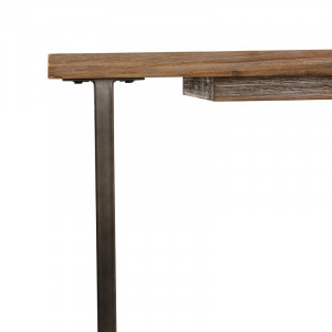 Masa Lamine, lemn masiv/metal, 180 x 75 x 90 cm - Img 3