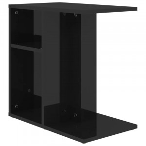 Masa laterala Gnatt, PAL, negru, 50 x 50 x 30 cm