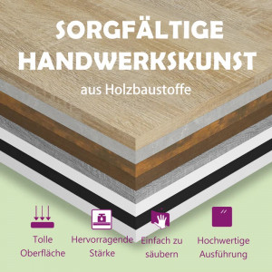 Masa tip consola Seeber, lemn, maro inchis, 78 x 30 x 80 cm