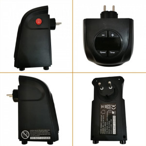 Mini radiator ceramic PTC JOJOSDA, negru, telecomanda, 16 x 10,5 x 8 cm - Img 3