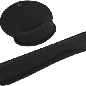 Mouse Pad si suport pentru incheietura manii , cauciuc, negru