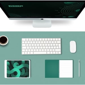 Mousepad K Knodel, piele PU, verde, 40 x 80 cm