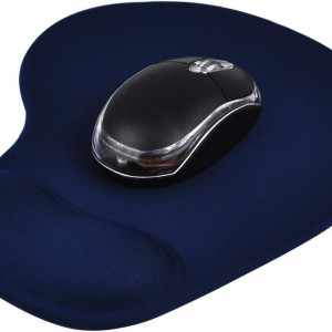 Mousepad Trixes, textil/cauciuc, albastru inchis, 23,5 x 19 cm