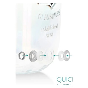 Navaris dozator bauturi sticla borosilicata rainbow irizat, 5L, Ø16x27cm, 2kg, robinet inox, stand metalic, manere lemn, rezistenta -20°C/300°C, transparent/rainbow - Verificat A · Re-Bloom - Img 5