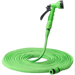Navaris furtun gradina extensibil 11.25-22.5m, pistol 7 functii, rezistent UV, presiune max 10 bar, auto-contractabil, 1.15kg, verde - Verificat A · Re-Bloom