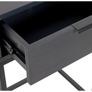 NOPTIERA ILVA, antracit, negru metal, material pe bază de lemn, 40/60/28 cm - Img 2