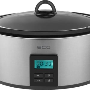 Oala electrica Slow cooker ECG PH 5510 Rider, 5.5 litri, 240 W, vas ceramic, timer, afisaj LED - Img 1