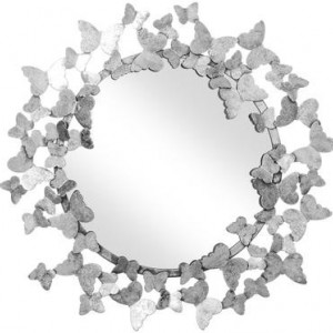 Oglinda Butterfly, argintiu, 92 x 92 cm - Img 5
