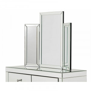 Oglinda cosmetica Damion, argintiu, 60 x 75 x 2 cm - Img 2
