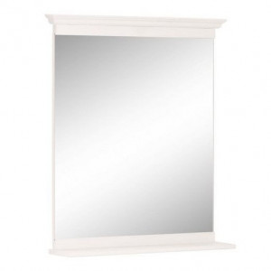 Oglinda Home Affaire, rama lemn alb, 65x55 cm - Img 1