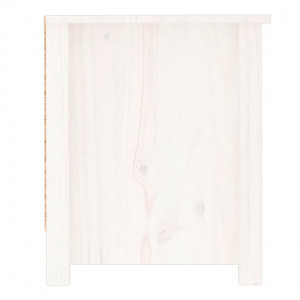 Pantofar Ladislaus, lemn masiv de pin, alb, 110 x 38 x 45,5 cm