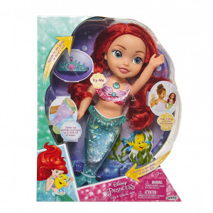Papusa Ariel Disney ”Canta si straluceste”, 35 cm, multicolora