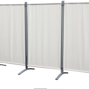 Paravan de gradina Ambia, 258/155 cm, argintiu