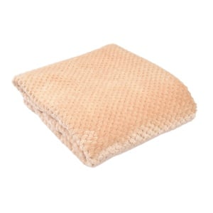 Paturica pentru copii baby fleece crem 90x110 cm - Img 1