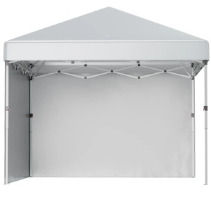 Pavilion de gradina Re-Bloom, otel/Oxford, 297x297x288 cm, pereti 297x197 cm, gri deschis - Verificat A · Re-Bloom - Img 2