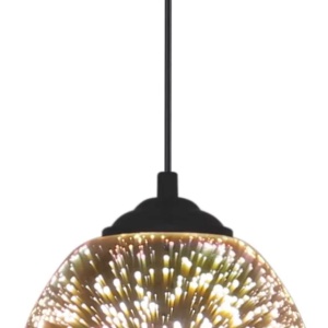 Pendul Candellux Galactic, 1xE27, efect 3D, negru-crom - Img 2