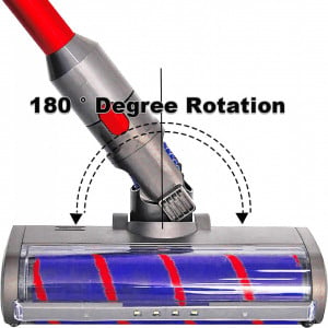 Perie  cu rola pentru aspirator Dyson V7 V8 V10 V11 Italdos, plastic, albastru/gri