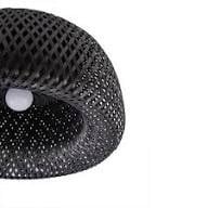 Plafoniera Linbdby Eksil, din ratan sintetic negru, soclu E27 , diametru 46.5cm, LINDBY - Img 5