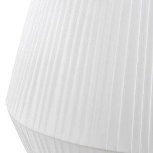 Plafoniera Lindby Vitore, alba, 50 cm diametru, textil, soclu E27 - Img 9