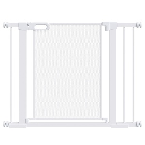 Poarta de siguranta, reglabila, otel/ABS, alb, 76 x 75-103 cm, Resigilat, Grad A