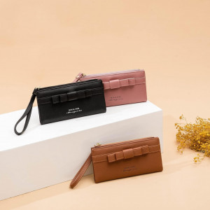 Portofel pentru dama ROYALFAIR, piele PU, negru, 19,5 x 9, 5 cm - Img 4