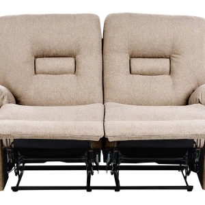 Produs Resigilat Canapea extensibila 2 locuri Re-Bloom Bergen, textil/placaj/fier, 149x72x101 cm, spuma 22cm, extensie manuala, 150 kg/persoana, bej - Verificat A - Img 5