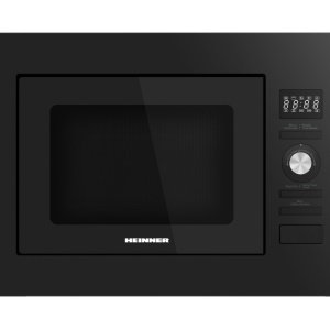Produs Resigilat CUPTOR CU MICROUNDE INCORPORABIL HEINNER HMW-MDBI20GDBK, CAPACITATE 20L, CONTROL DIGITAL, PUTERE CUPTOR: 800W, PUTERE GRILL: 1000W, AFISAJ LED, 5 TREPTE DE PUTERE, 8 PROGRAME AUTOMATE, TIMER, TIMP MAXIM DE GATIRE 95 MIN, FUNCTIE DECONGELA