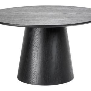 Produs Resigilat Masuta de cafea Re-Bloom Wando, MDF/furnir frasin, 80x80x47 cm, picioare 45 cm, negru - Verificat A