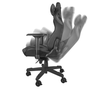 Produs Resigilat Scaun gaming Genesis Nitro 950, material piele ecologica, reglabil pe inaltime, greutate maxima suportata 150 kg, inaltime scaun reglabil 50 - 55 cm, spatar ajustabil 160°, dimensiuni roti 60mm, echipat cu piston cu gaz clasa 4, manere 4D - Img 2