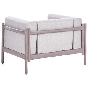 Produs Resigilat Set 2 fotolii de gradina Re-Bloom Ferretti, plastic/textil, 98x73x68 cm, perne incluse, 150 kg, gri/taupe - Verificat A - Img 5