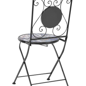 Produs Resigilat Set 2 scaune de gradina Re-Bloom Civita, fier/ceramica, 40x45x90 cm, 150 kg, multicolor - Verificat A - Img 5