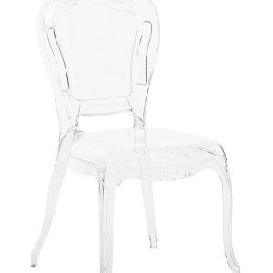 Produs Resigilat Set 2 scaune Re-Bloom Vermont, policarbonat, 52x52x98 cm, 150 kg, transparent - Verificat A - Img 5