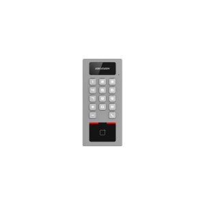 Produs Resigilat Terminal Access Control DS-K1T502DBWX Supports up to 256 GB SD card memory,IP65 & IK09 protections, as well as increased stability with zinc alloy materials,Card Capacity:100,000; Event Capacity:300,000;Card Type M1 card