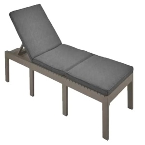 Progarden Haiti sezlong gradina/terasa, spatar reglabil, protectie UV, 195x65x78cm, Maro taupe - Verificat B · Re-Bloom