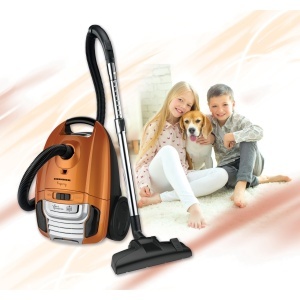 RESIGILAT - Aspirator cu sac Heinner HVC-MS700KP, 700W, 3 L, Variator putere, Silentios, Indicator sac plin, Maro - Img 2