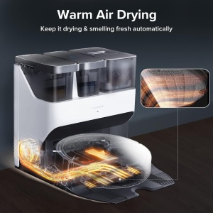 RESIGILAT (ca nou) - Robot de aspirare Roborock S7 Max Ultra S7MXU02-00, aspirator&mop&statie inteligenta de golire automata, 5100 Pa, autonomie 180 min, auto-curatare mop, recipient praf 2.5 l, autocuratare inteligenta, incarcare rapida - Img 2