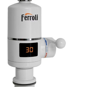 Robinet electric (instant apa calda) Ferroli Argo, afisaj LCD, 3000W, IPX 4, Resigilat, Grad A