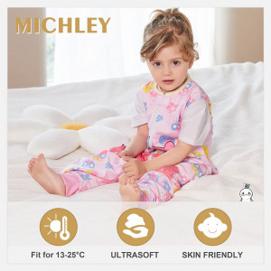 Sac de dormit pentru copii MICHLEY, poliester, multicolor, 2-4 ani - Img 3