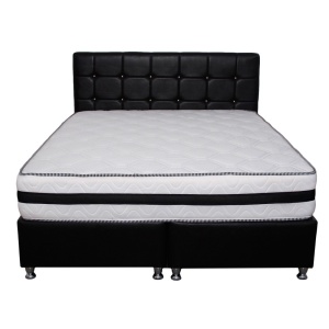 Saltea Roza Super Lux Ortopedica Salt Confort, 125x200x26 cm, plasa de arcuri tip hercule, banda de aerisire, fermitate tare - Img 4