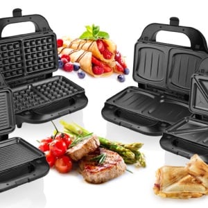 Sandwich-maker 4 in 1, ETA Sorento 3151, 900 W, otel inoxidabil, 4 tipuri de placi detasabile - Img 3