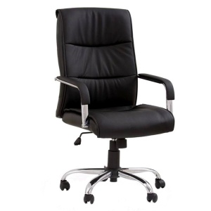 Scaun directorial negru HM Hamilton piele ecologica - Img 1