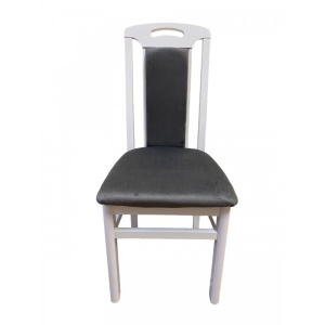 Scaun living SB Tim alb/gri, 40x43x96 cm - Img 4