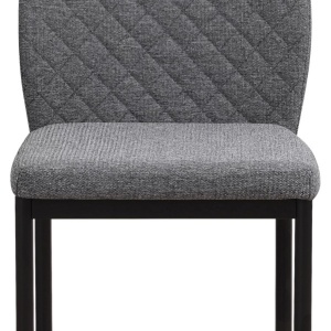 Scaun Mia din microfibră gri - Img 4